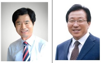 (왼쪽부터) 김승환 전북교육감과 민병희 강원교육감