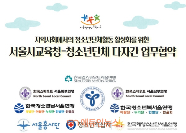 서울시교육청-6개 청소년단체 업무협약 웹포스터 (사진=서울시교육청)