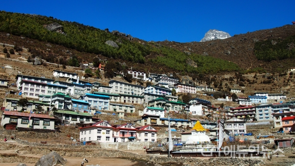 2015.02. 개인적으로 히말라야에서 가장 좋았던 마을 남체(3440m). (사진=장도영)