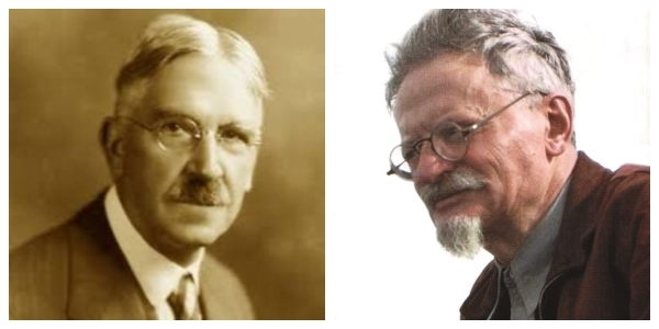                           John Dewey                                                                   Leon Trotsky